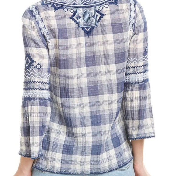 Johnny Was Simonee Flare Sleeve Blouse - Picture 2 of 5